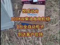 100KW東方紅全自動(dòng)柴油發(fā)電機(jī)組到貨安微工地